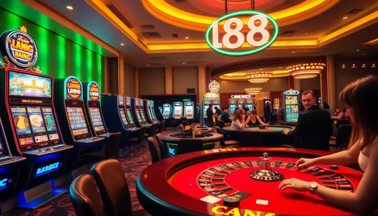 Experience the excitement of gambling at lc88 with vibrant slot machines and roulette tables.